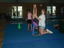 Catherine doing a hand stand